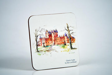 Glamis Castle Coaster (artwork by Ken Lochhead)